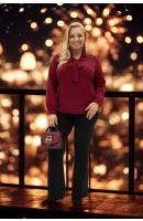 M46218 BLUZKA AMELIA BORDOWA M46218 BLUZKA AMELIA BORDOWA